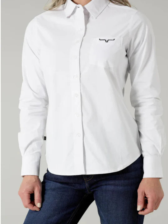 KIMES RANCH- LADIES KR TEAM SHIRT TOP- WHITE