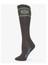 WRANGLER LADIES ANGORA AZTEC KNEE HIGH SOCKS