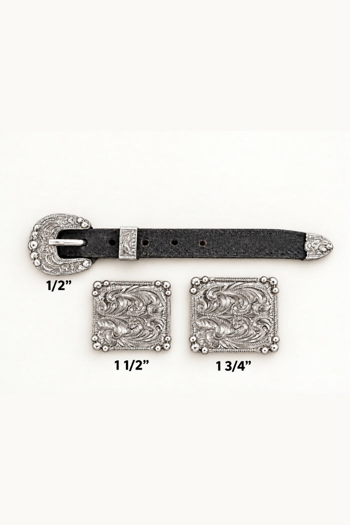 MANZANILLO BUCKLE AND ALAMO BUBBLE CONCHO