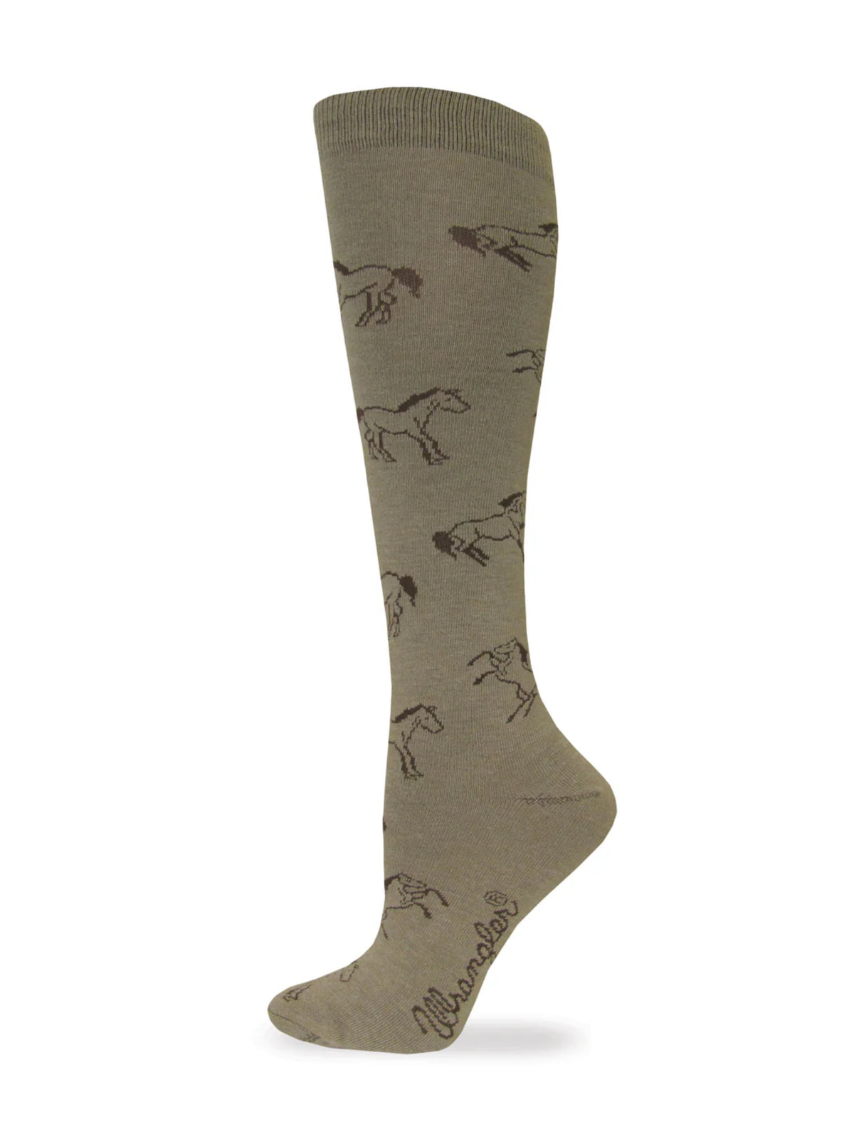 WRANGLER LADIES HORSE PATTERN KNEE HIGH SOCK